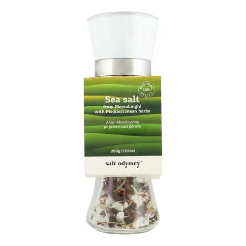 Сіль морська з середземноморськими травами Salt Odyssey млинок 200г
