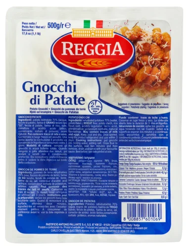 Ньокки Картопляні Вироби REGGIA, 500г