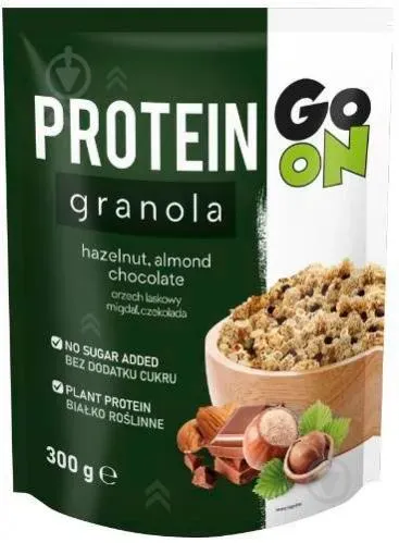 Гранола Go on nutrition протеїнова з шоколадом та горіхами 300г