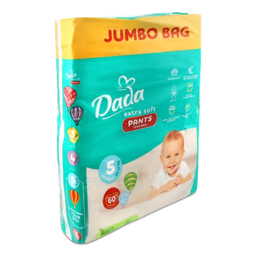 Дитячі Трусики-підгузники Junior Extra Soft Dada, 11-17 кг, 60 шт, в/ґ