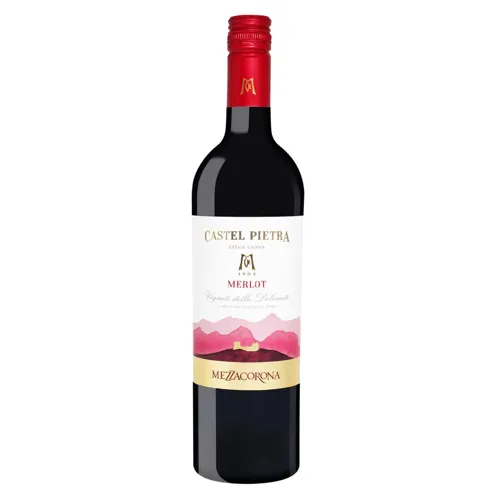 Вино Castel Pietra Merlot V. delle Dolomiti IGT червоне сухе 12,5% 0,75л