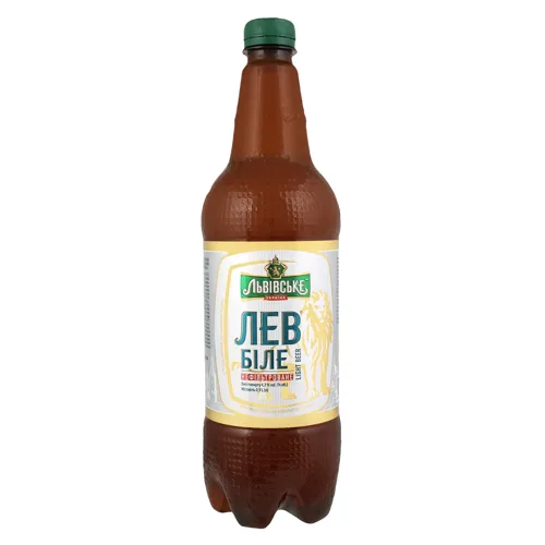 Пиво спеціальне 0.9л 4.7% біле нефільтроване пастеризоване Лев Львівське пл