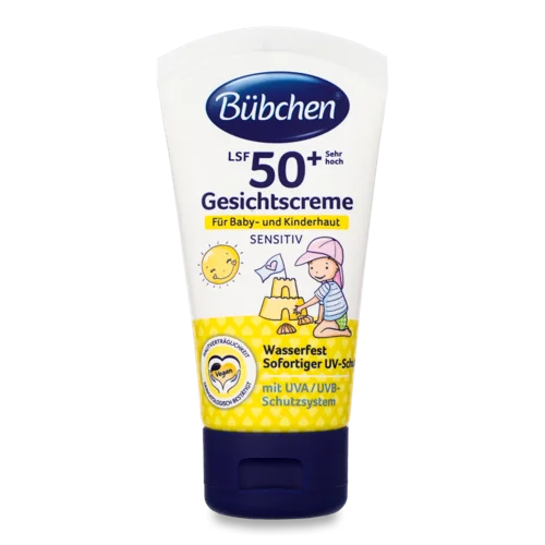 Крем Сонцезахисний Для Дітей SPF50+ Sensitiv Bubchen, В/ґ, 50мл