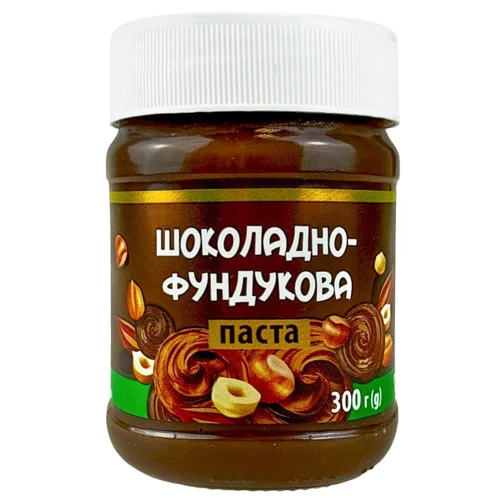 Паста Українська Зірка шоколадно-фундукова 300г