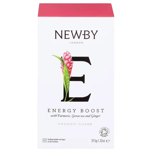 Чай зелений Newby Energy Boost куркума + імбир 37г