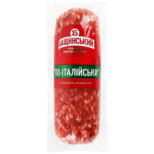 Ковбаса Бащинський По-італійськи напівкопчена вищий сорт 280г