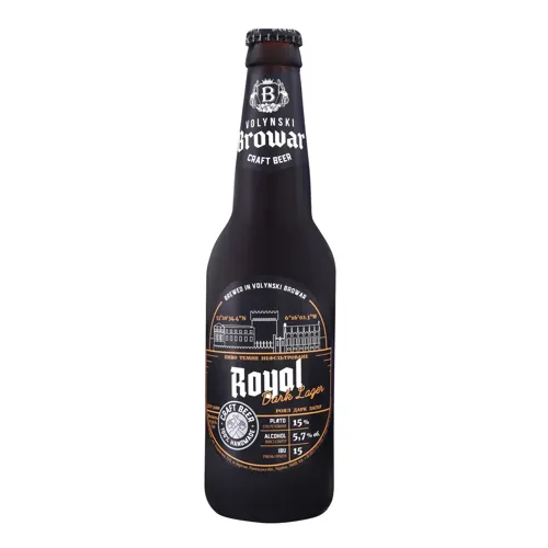 Пиво 0.35л 5.7% темне нефільтроване Royal Dark Lager Volynski Browar пл