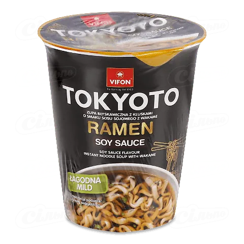 Суп Vifon Ramen з локшиною і соєвим соусом швидкого приготування, 60г