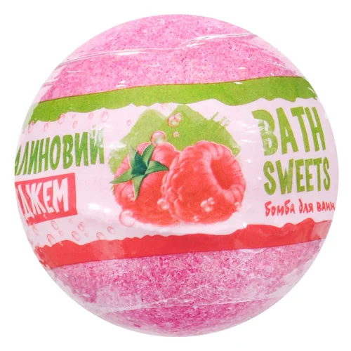 Бомбочка для ванн Аква Шайн Bath Sweets Малиновий джем 100г