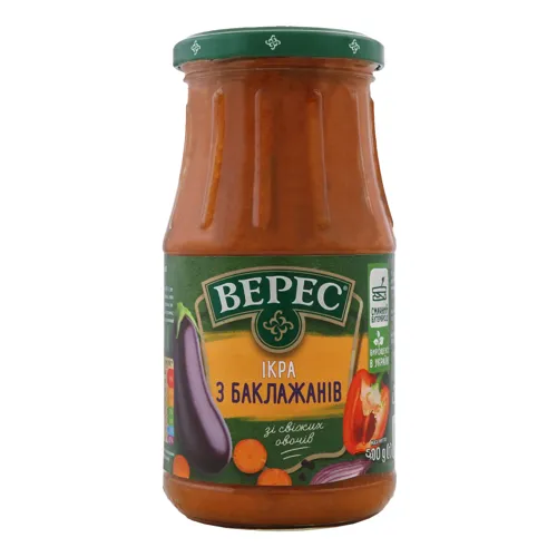 Ікра з баклажанів Екстра Верес с/б 500г