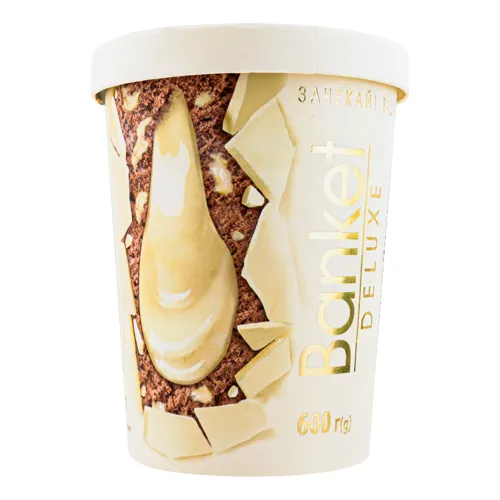 Морозиво 12% Шоколад-крем Deluxe Banket ст 600г