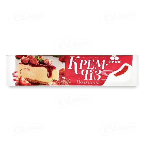 Морозиво Рудь Крем-Чіз Полуниця ескімо, 50г