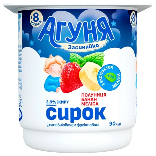 Сирок Агуня Полуниця-банан-меліса 4,1% 90г