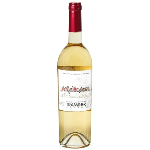 Вино Gorobchiki Traminer Cotnar біле напівсолодке 12% 0,75л