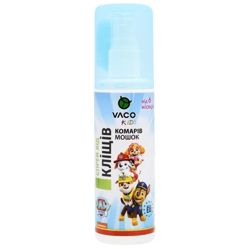 Спрей Vaco Kids Paw Patrol від комарів-кліщів-мошок для дітей від 6-місяців