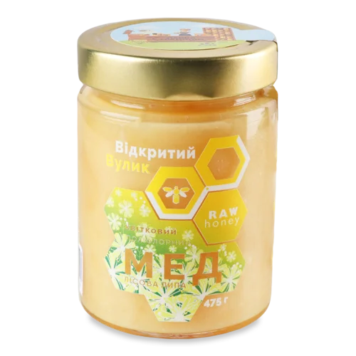 Мед Натуральний Квітковий Лісова Липа, с/б 475г