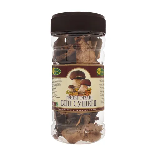 Гриби білі сушені нарізні Шарм п/б 80г