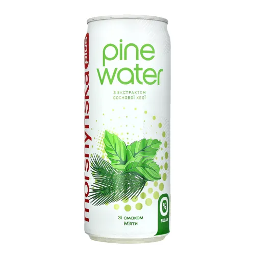 Напій безалкогольний слабогазований М'ята Pine Water Morshynska Plus 0.33л
