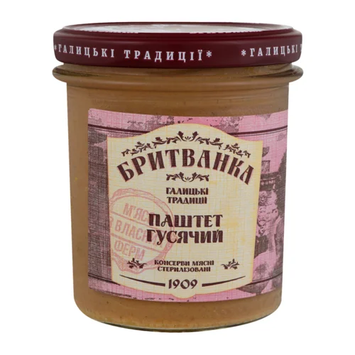Паштет Гусячий, Вищого Ґатунку, З/Б, 310 Г