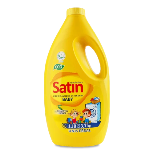 Засіб Мийний Рідкий Синтетичний для Прання Дитячого Одягу Universal Satin Natural Balance, 3.7кг