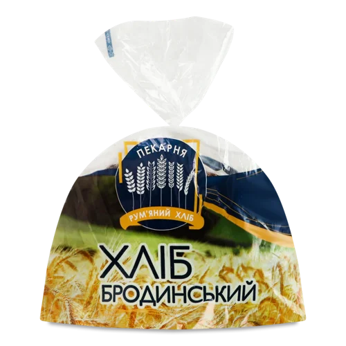 Хліб Бродинський Рум'яний, в/ґ, м/у 0.4кг