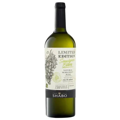 Вино Shabo Limited Edition Совіньйон Блан біле напівсухе 9,5% 0,75л