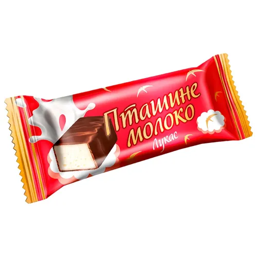 Цукерки Лукас Пташине молоко зі збивним корпусом глазуровані