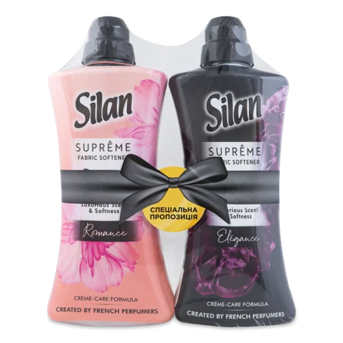 Пом'якшувач Тканини Концентрований Romance+Elegance Supreme Silan 2х1.2л