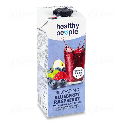 Напій соковий Healthy People лохина-малина, 1л