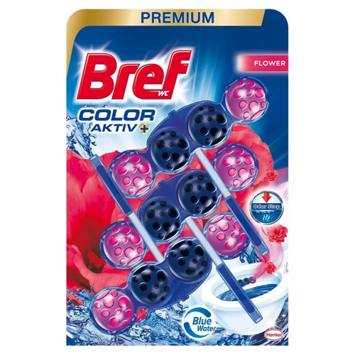 Блок для унітазу Bref Color Activ Квіткова свіжість 50г*3шт