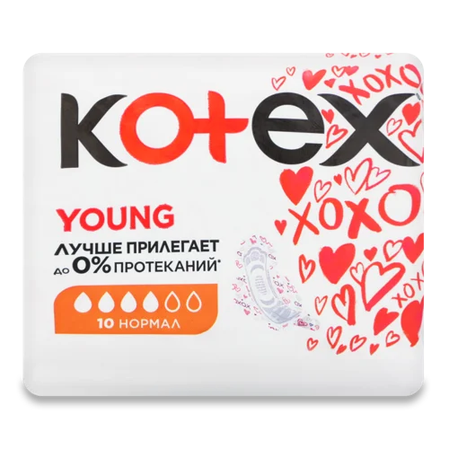 Гігієнічні Прокладки Normal Young Kotex, 10 шт, в/ґ