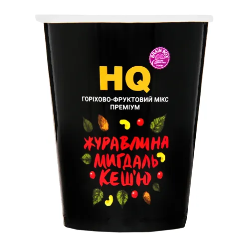 Мікс горіхово-фруктовий Журавлина-мигдаль-кеш'ю Преміум HQ Brain Box ст 100г
