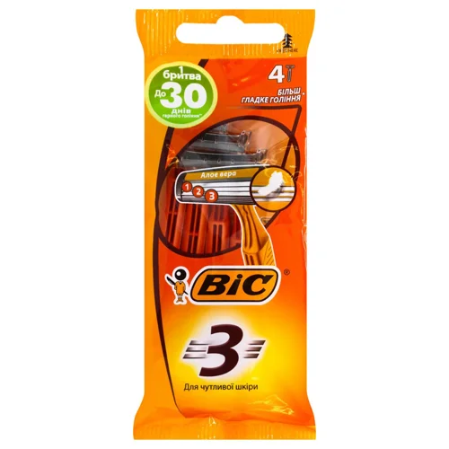 Бритва BIC 3 чоловіча 4шт