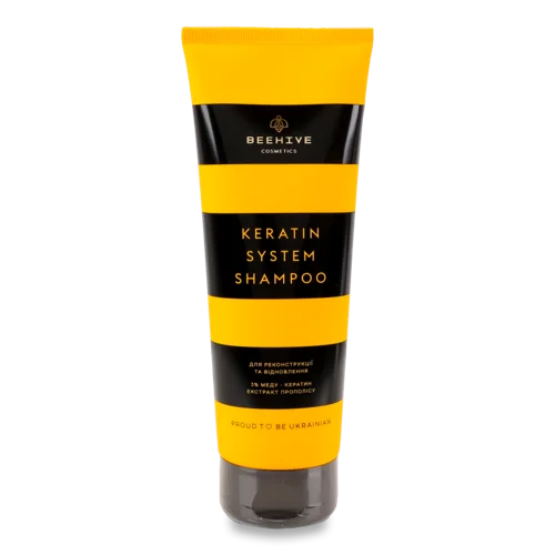 Шампунь для Відновлення Волосся Keratin System Beehive Cosmetics 250мл