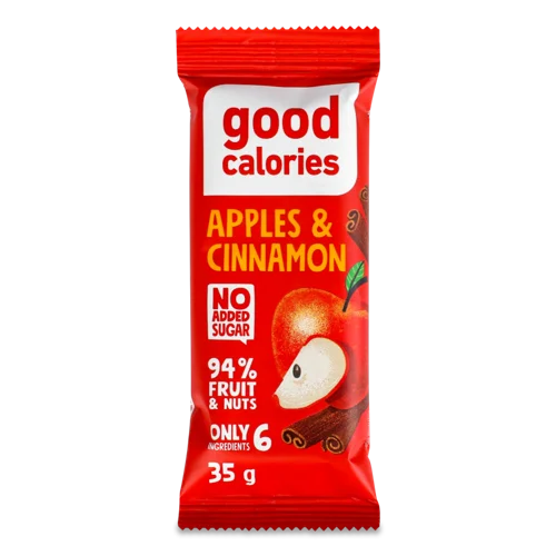 Батончик Фініковий Apples&Cinnamon, В/ґ, 35г