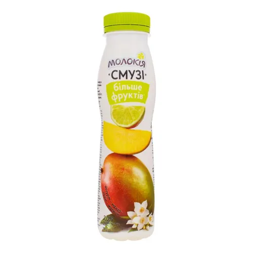 Йогурт 2% з наповнювачем Манго-Лайм-Жасмин Смузі Молокія 290г