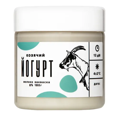 Йогурт 8% козячий EatLocal c/б 180г