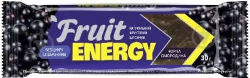 Батончик фруктовий т.м. Fruit Energy Чорна смородина