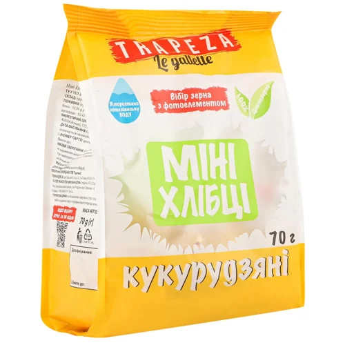 Міні-хлібці Trapeza кукурудзяні 70г