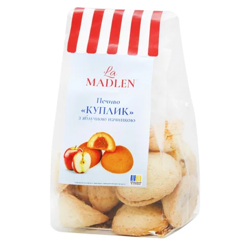 Печиво La Madlen Куплик з яблучною начинкою 160г