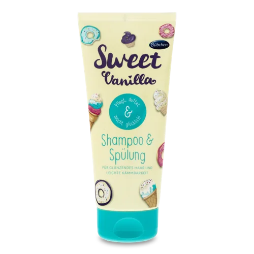 Дитячий Шампунь-ополіскувач Sweet Vanilla Bubchen, для дітей від 3 років, 230 мл