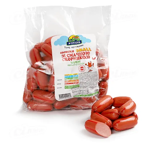 Сосиски «Ятрань» Small «Зі смачною скоринкою», першого сорту, кг