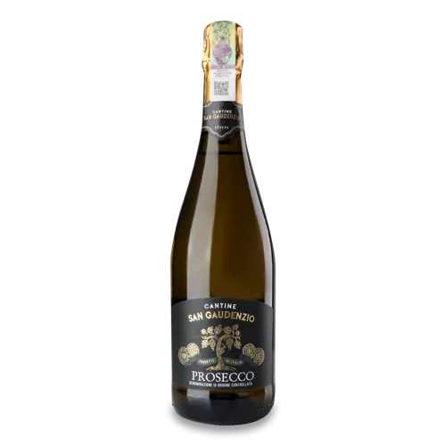 Вино Ігристе Біле Сухе Prosecco Cantine San Gaudenzio, 0.75л, 10.2-11.8% в/ґ