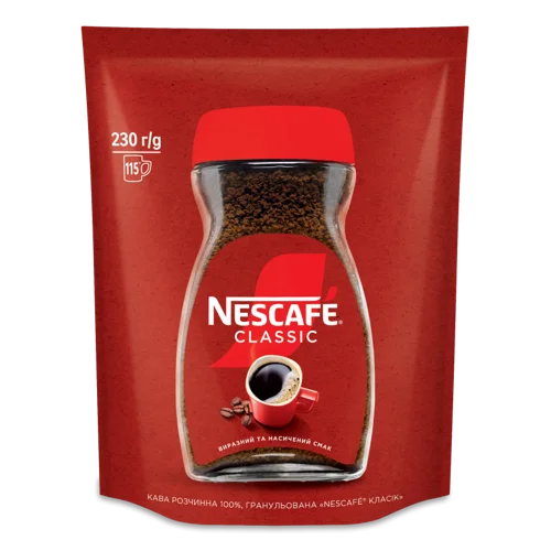 Кава Розчинна Гранульована Classic NESCAFÉ В/ґ 230г