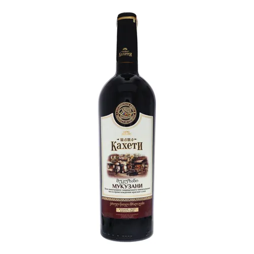 Вино 0.75л 10-13.5% червоне сухе виноградне Мукузані Шато Кахети пл