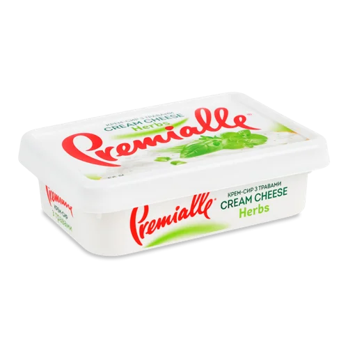 Крем-сир 55% з Травами Premialle, п/у 170г
