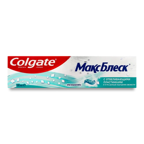 Зубна Паста з Відбілюючими Пластинками MaxBlysk Colgate 100мл