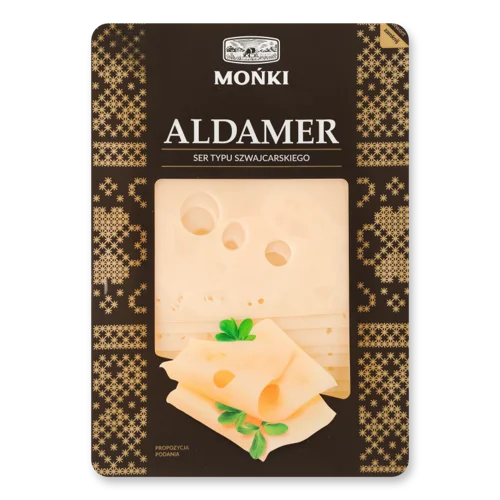 Сир Вищого Ґатунку MSM Monki Альдамер 45%, Нарізка