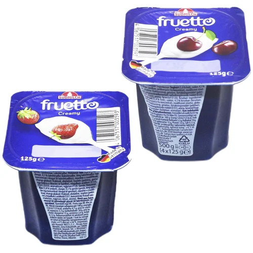 Йогурт Fruetto полуниця, вишня 125г