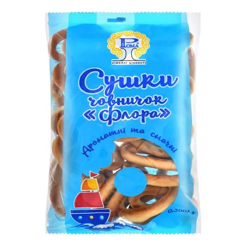 Сушки човничок Флора Рома м/у 0.3кг